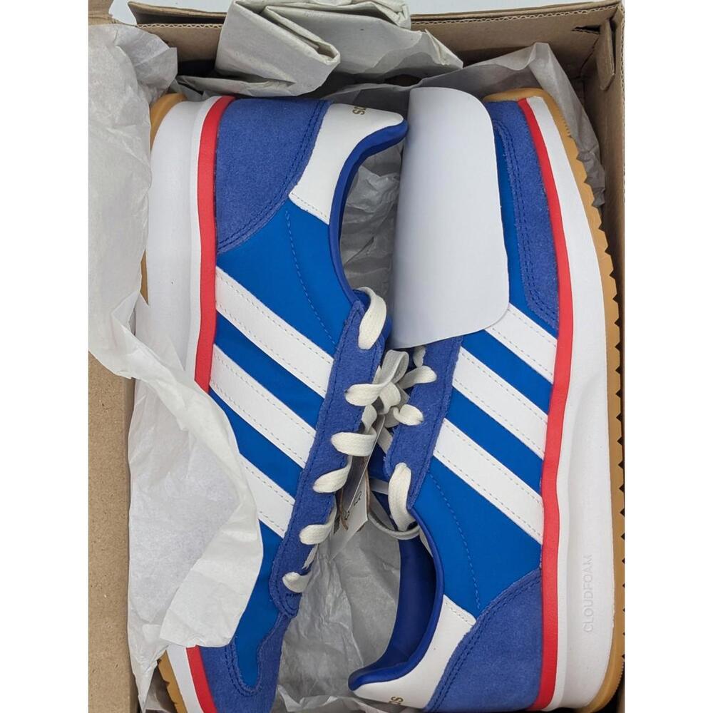 Womens Size 6.5 / Kids 5.5Y Adidas Run 70s 2.0 Bright Royal Pure Ruby JS5032 New - Picture 7 of 7